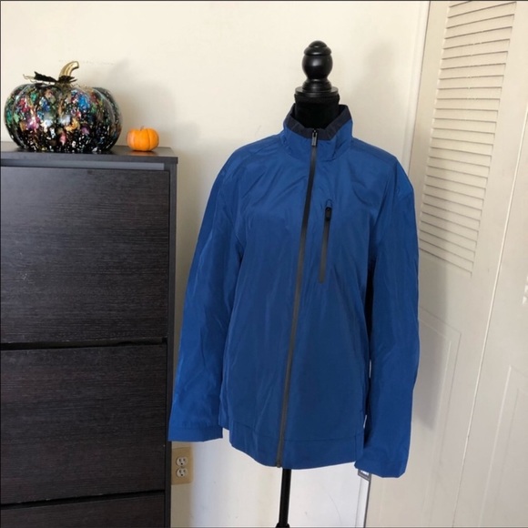 Black Friday / Cyber Monday MK Contrast Collar Rain Jacket New With Tag Size XL - Picture 3 of 8
